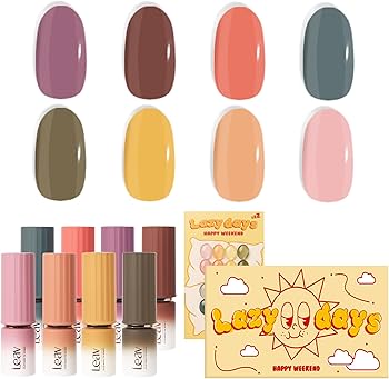 Amazon | Leavレイジーデイズシロップジェルネイル 8カラーセット